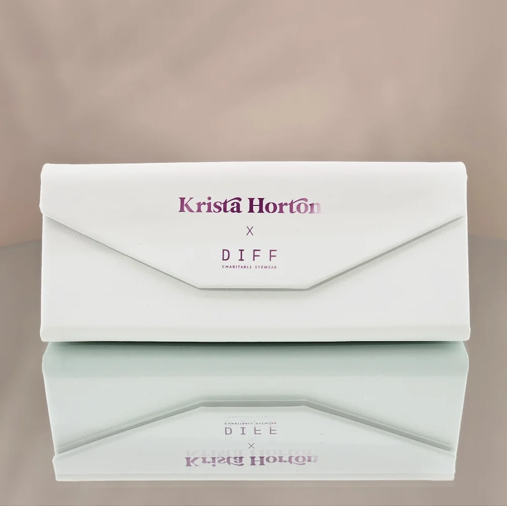 DIFF Eyewear Sunglasses x Krista Horton The Kolly Cream Tortoise Grey Polarized